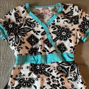 Koi scrub top